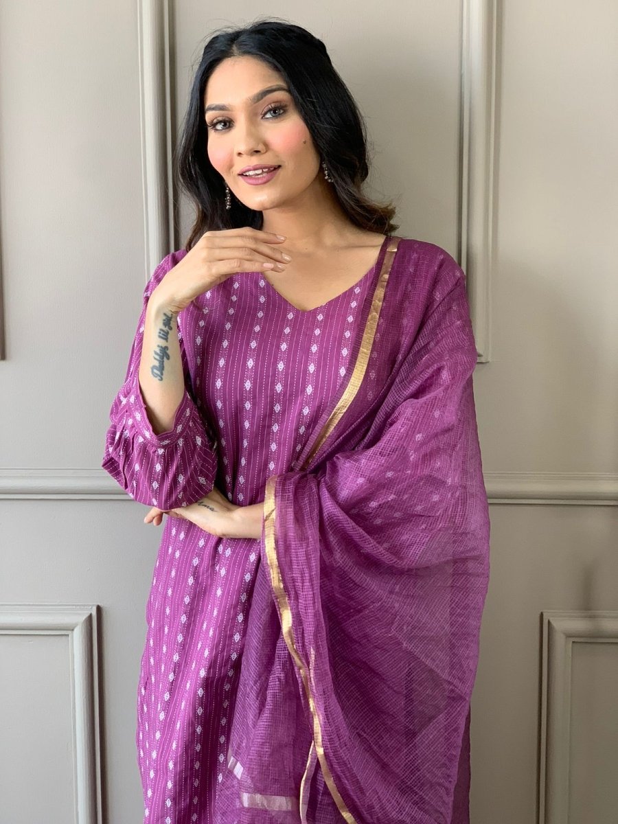 Readymade Wedding Salwar Kameez Indian Pakistani Bollywood Cotton Kurti 3 Piece - 001FASHIONFORWARD