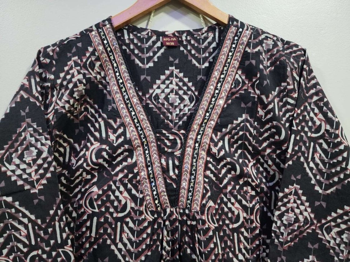 Salwar Kameez Indian Pakistani Readymade Dress Stitched A - line Women Kurta - 001FASHIONFORWARD