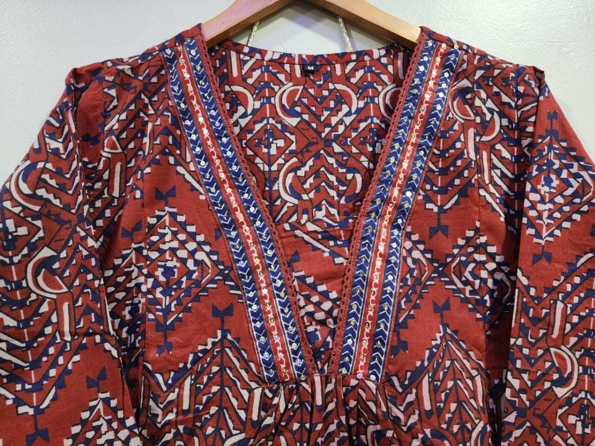 Salwar Kameez Indian Pakistani Readymade Dress Stitched A - line Women Kurta - 001FASHIONFORWARD