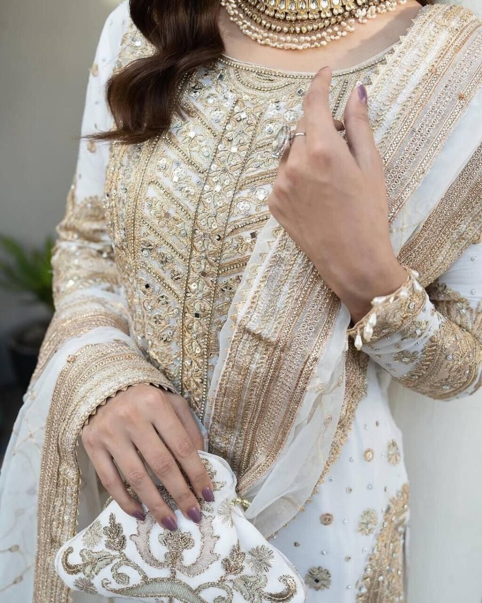 Salwar Kameez Pakistani Indian Wedding Partywear Dress with Dupatta Georgette - 001FASHIONFORWARD