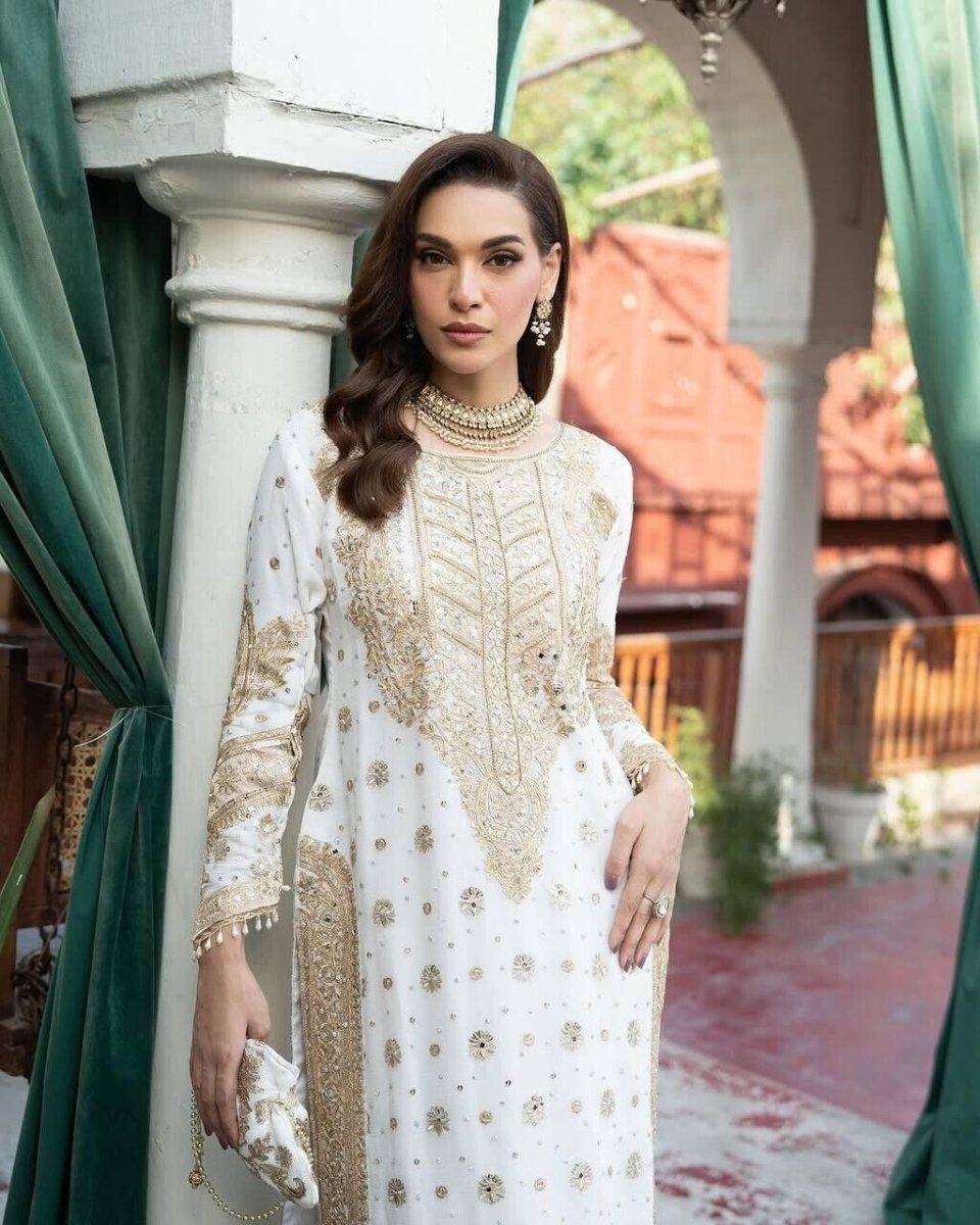 Salwar Kameez Pakistani Indian Wedding Partywear Dress with Dupatta Georgette - 001FASHIONFORWARD