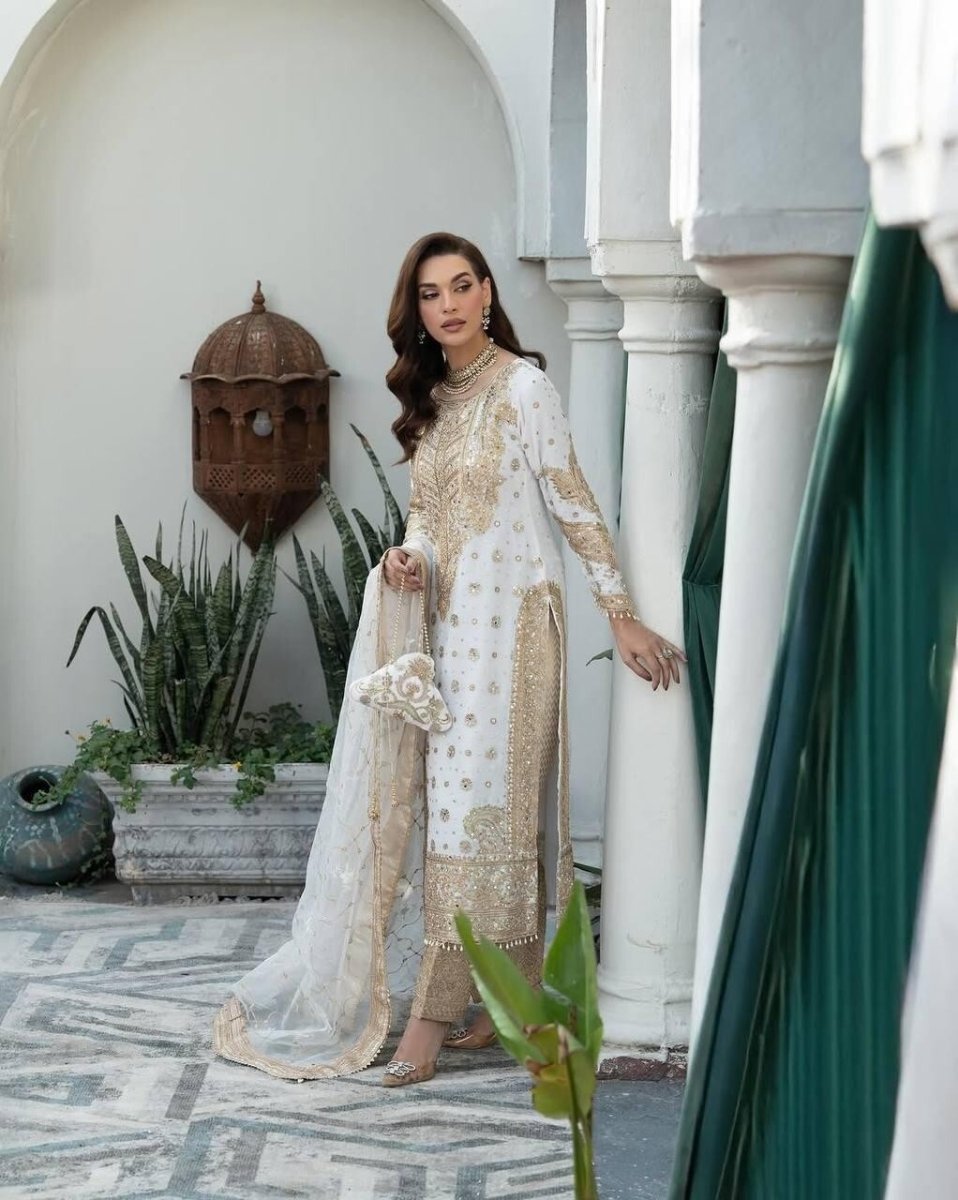 Salwar Kameez Pakistani Indian Wedding Partywear Dress with Dupatta Georgette - 001FASHIONFORWARD