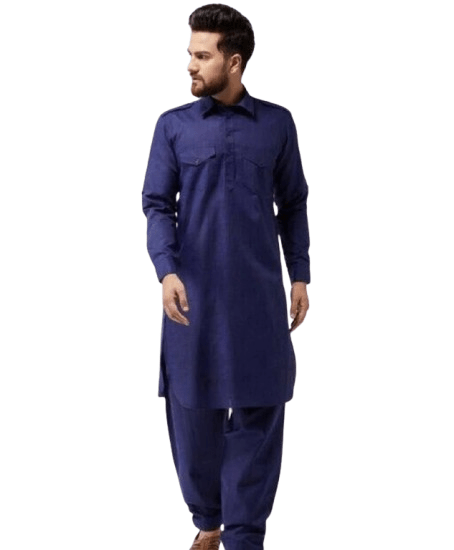 Traditional Indian Wedding Pathani Suit Cotton Kurta Pajama Ready to wear Kurta - 001FASHIONFORWARD