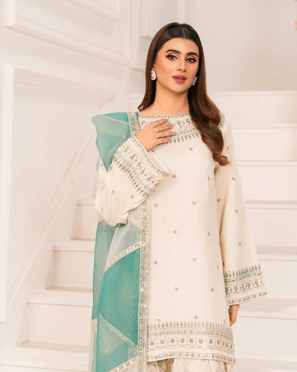 White Farsi Sharara Suit Serenity A Moment of Grace - 001FASHIONFORWARD