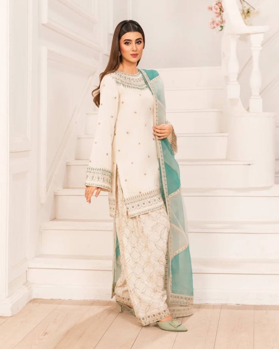 White Farsi Sharara Suit Serenity A Moment of Grace - 001FASHIONFORWARD