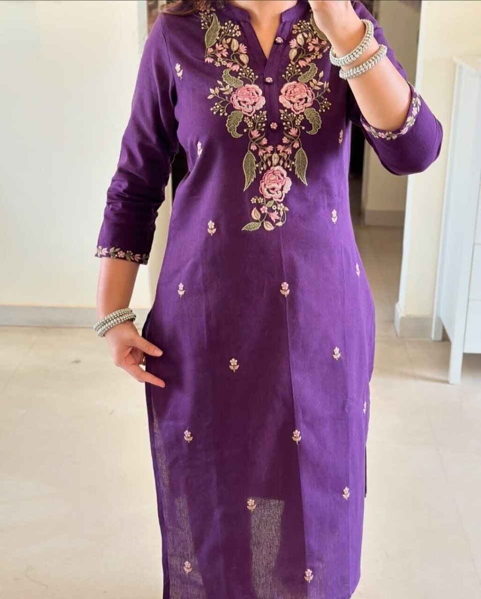 Women Designer Salwar Kameez Suit Indian Floral Printed Cotton Pant Dupatta Set - 001FASHIONFORWARD