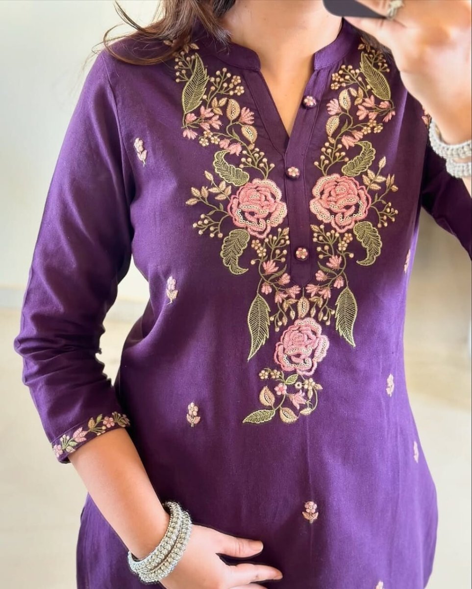 Women Designer Salwar Kameez Suit Indian Floral Printed Cotton Pant Dupatta Set - 001FASHIONFORWARD