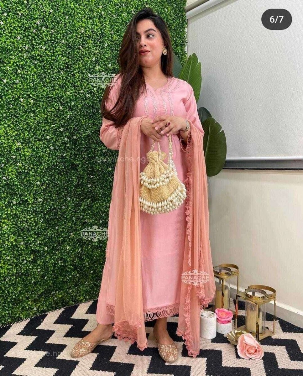 Women Dress Pakistani Salwar Kameez Readymade Suits Indian Wedding Party Cotton - 001FASHIONFORWARD